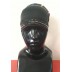 Cotton Hijab Bonnet Cap-Black Cotton Hijab Bonnet Cap-Black